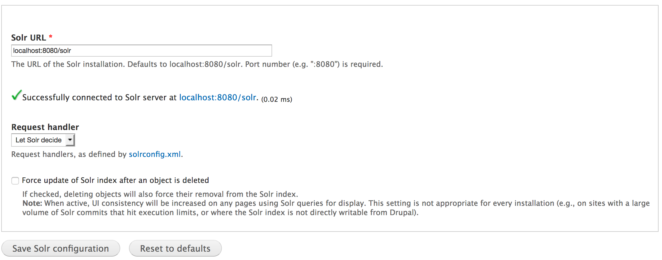 Basic Solr settings in Islandora