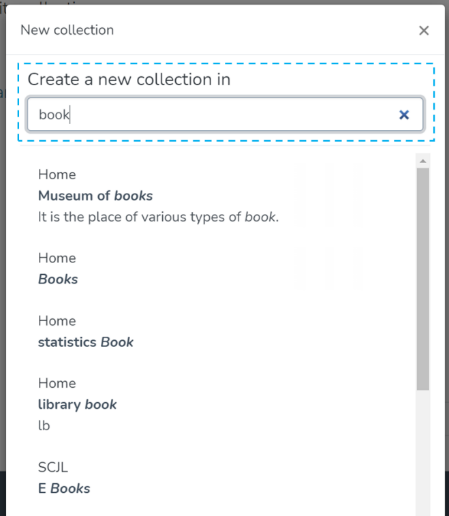 Typeahead menu to select a Community