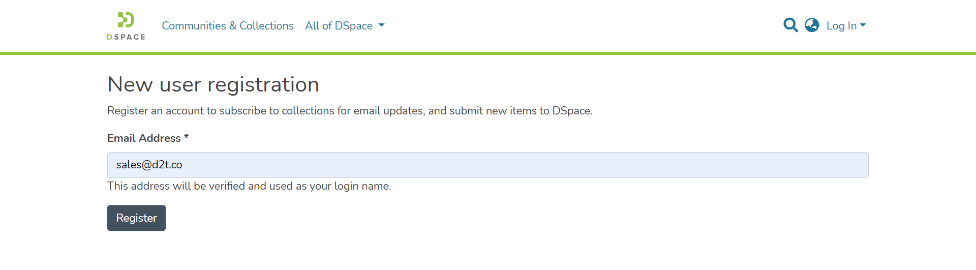 Enter the user's Email address
