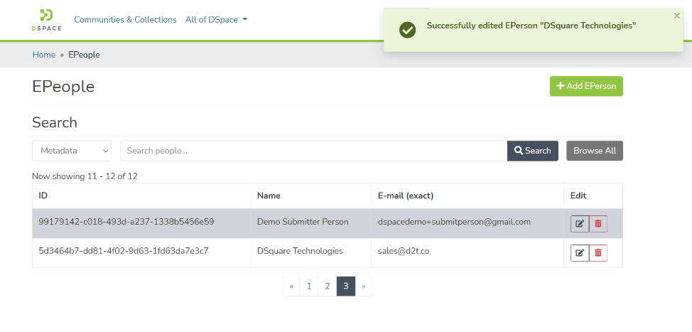 Successfully edited banner