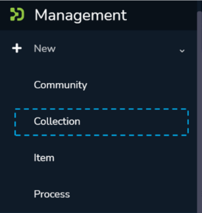 Collection is selected in the dropdown menu