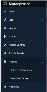 Reports are shown in the left side admin menu, 7th element from the top